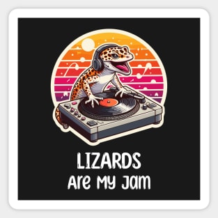 Lizard DJ Music Sticker